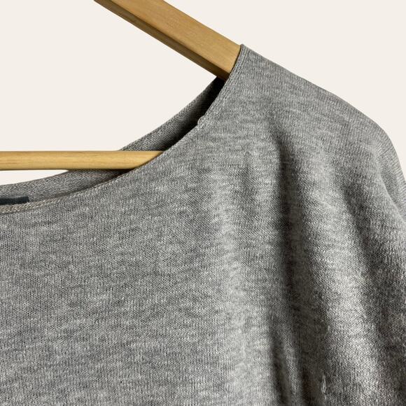 Vince Gray Yellow Cotton Knit Colorblock Pullover Sweater Size S - Picture 4 of 10